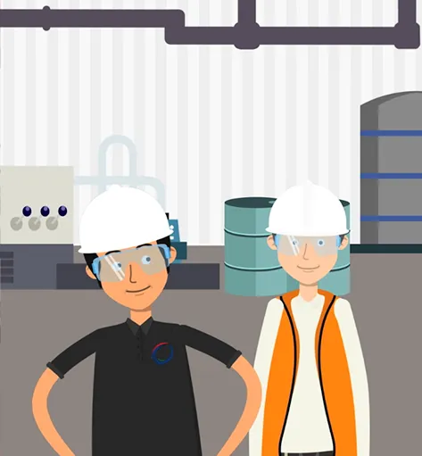 video con animacion de personajes y escenarios para empresas